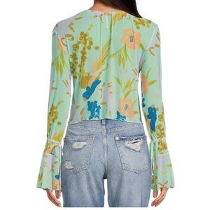 Free People Paradise Floral Print Top